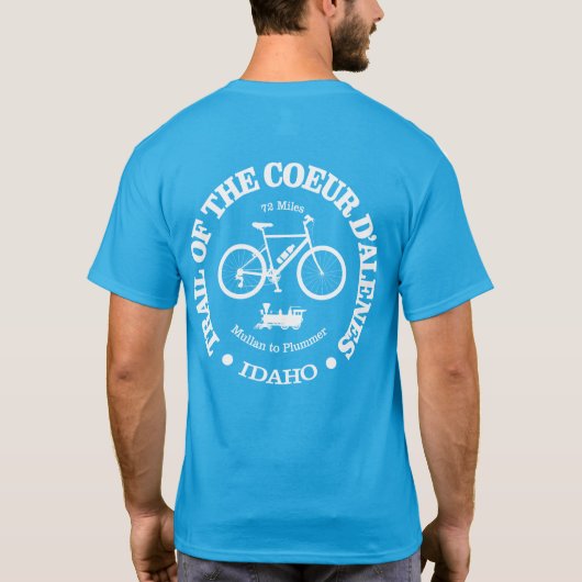 T-shirt Piste du Coeur d'Alene (cyclisme) (Dos)