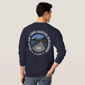 T-shirt Piste du Coeur d'Alene (vélo c) (Dos entier)