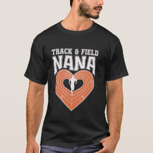 T-shirt Piste Et Champ Nana Grandma Fier Athlète Mères