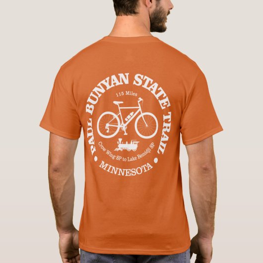T-shirt Piste Paul Bunyan (cyclisme) (Dos)
