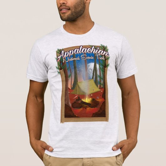T-shirt Piste Pittoresque nationale des Appalaches (Devant)