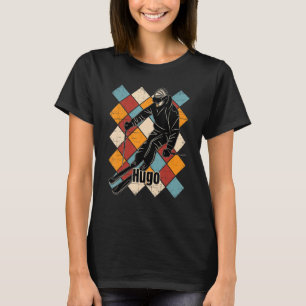 T-shirt Pistes de ski Hugo Nom de skieur vintage