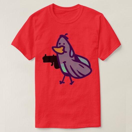 T-shirt Pistol Pigeon (Design devant)