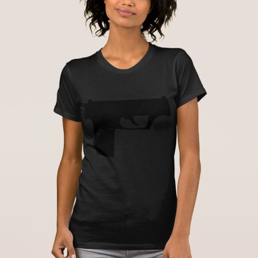 T-shirt pistolet noir (Devant)