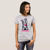 T-shirt Pit Bull Dog Maman (Devant entier)