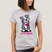 T-shirt Pit Bull Dog Maman (Devant)