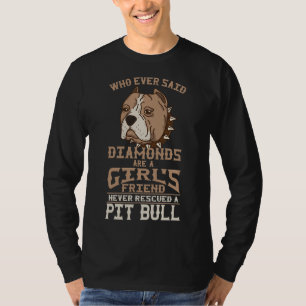 T-shirt Pit Bull Girl S Friend Female Pitbull Dog Propriét