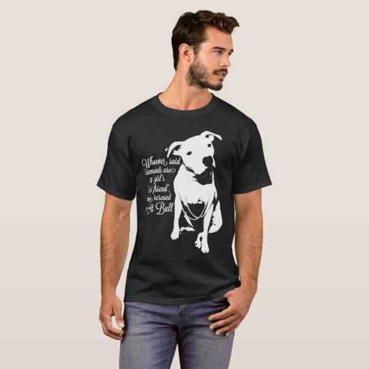 T-shirt Pit Bull - Jamais Secouru Un Pit Bull (Devant entier)