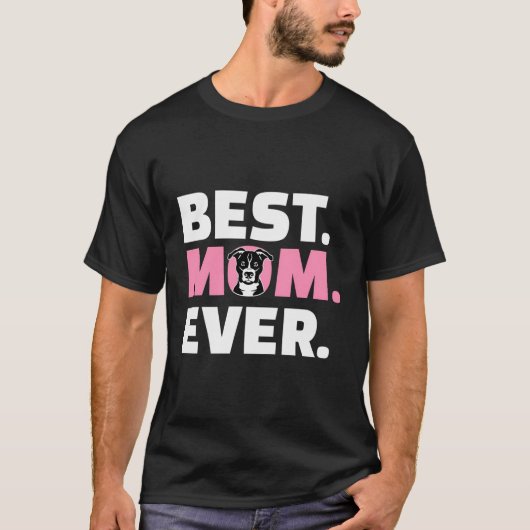 T-shirt Pit Bull Maman (Devant)