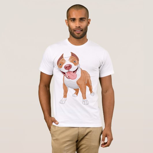 T-shirt Pit Bull Mens (Devant entier)
