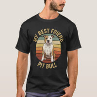 Pit Bull Mon Meilleur Ami Corps Entier Vintage Rét