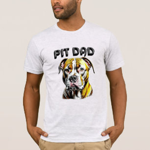 T-shirt Pit Bull Papa   AMOUREUX DES CHIENS