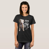 T-shirt Pit Bull Pit Bull Pit Bull Maman Chien (Devant entier)