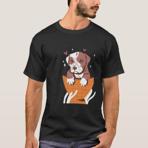 T-shirt Pit Bull Puppy Affectueux