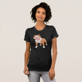 T-shirt Pit Bull Souriant Heureux (Devant entier)