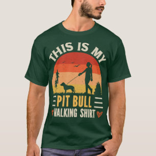 T-shirt Pit Bull Walking 1