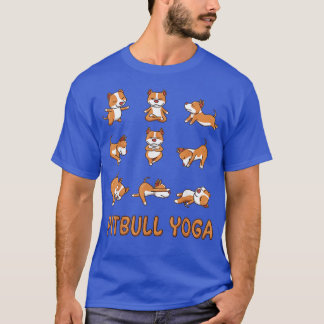 T-shirt Pit Bull Yoga Pitbull Yoga Pose Méditation