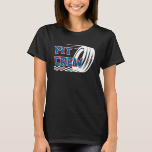 T-shirt Pit Crew Burbber Race Cars Pit Crew Checker