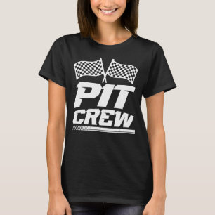 T-shirt PIT CREW Course Voiture Amateurs de course Famille