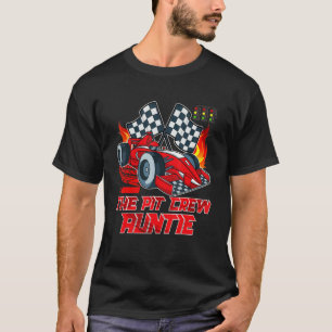 T-shirt Pit Crew Tante Race Car Anniversaire Famille