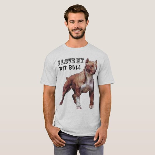 T-shirt pitbull (Devant entier)