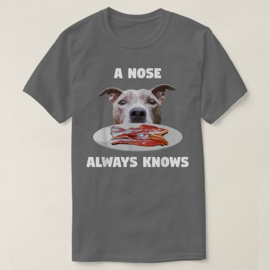 T-shirt Pitbull amusant Un Nez Connaît Toujours Le Proprié (Design devant)