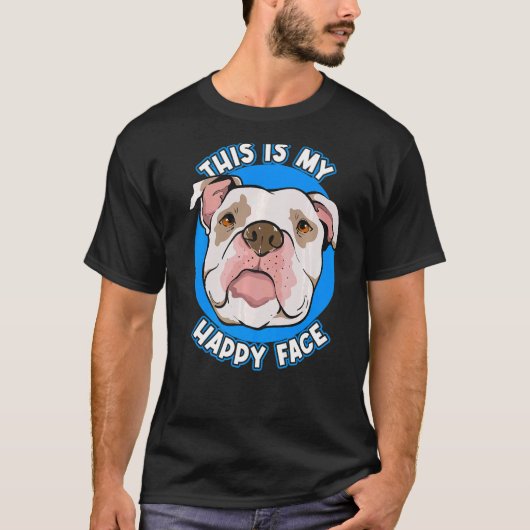 T-shirt Pitbull Ceci est mon joyeux citation de Pitbulls F (Devant)