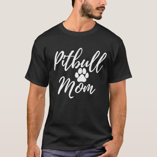 T-shirt Pitbull Chien Maman Mère Cadeau pour Amoureux des  (Devant)