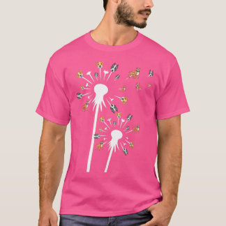 T-shirt Pitbull Dandelion, Maman De Chien Pour Femmes, Gra