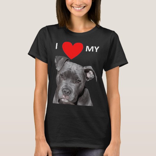 T-shirt Pitbull Doglover (Devant)