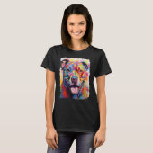 T-shirt Pitbull Drôle Chien (Devant entier)