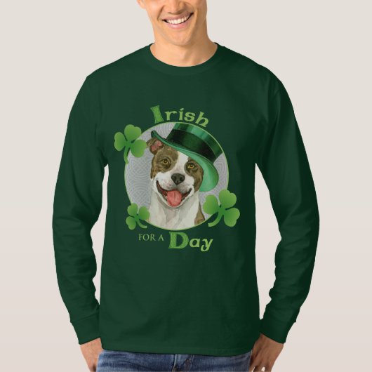 T-shirt Pitbull du jour de St Patrick (Devant)