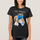 T-shirt Pitbull Ew Personnes Chien Portant Un Masque Visag (Devant)