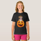 T-shirt Pitbull Halloween (Devant entier)