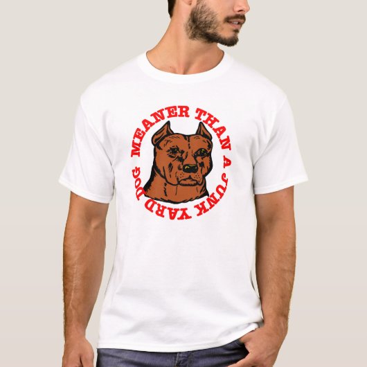 T-shirt Pitbull Junkyard Dog plus moyen (Devant)