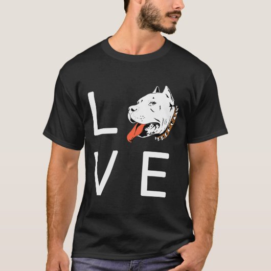 T-shirt Pitbull Love Bully to Max Secourir (Devant)
