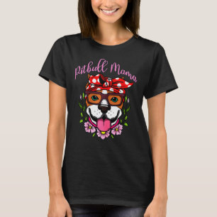 T-shirt Pitbull Mama Funny Pit Bull Dog Maman