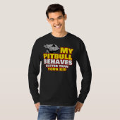 T-shirt Pitbull Maman Chien Pet Décal Collar Toit Pit Bull (Devant entier)