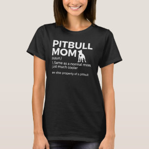 T-shirt Pitbull Maman Définition Drôle Adulte Chien Propri