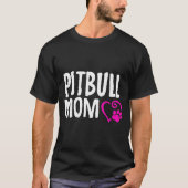 T-shirt Pitbull Maman I Love My Pitbull (Devant)