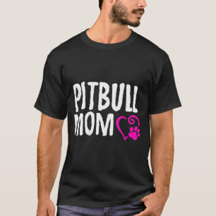 T-shirt Pitbull Maman I Love My Pitbull - Nouveau