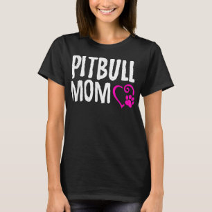 T-shirt Pitbull maman J'aime mon cadeau de chemise pitbull