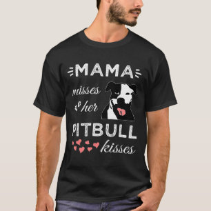 T-shirt Pitbull Maman Pittie Mama Secourt Adopter Bully Br