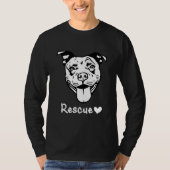 T-shirt Pitbull Maman Secourt Chien Papa Chien Chien Chien (Devant)