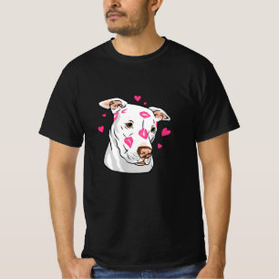 T-shirt Pitbull mignon coeur d'amour