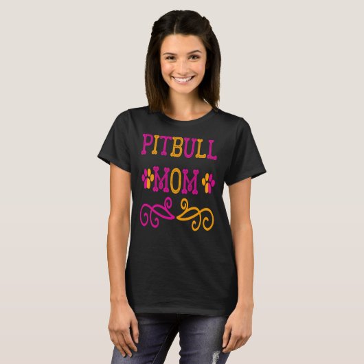 T-shirt Pitbull Mom Essential 87 (Devant entier)