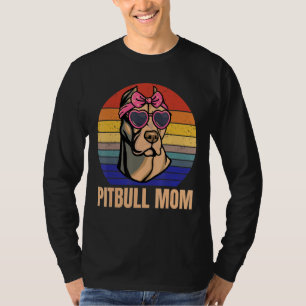T-shirt Pitbull Mom Love Pitbulls mignon Pit Bull race