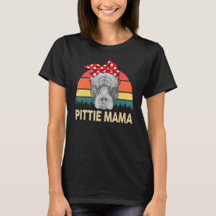 T-shirt Pitbull Mom Pittie Mama American Pitbull Terrier P
