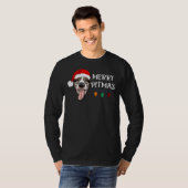 T-shirt Pitbull Noël drôle Joyeux Pitmas (Devant entier)