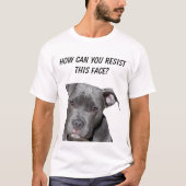 T-shirt Pitbull noir Editable (Devant)